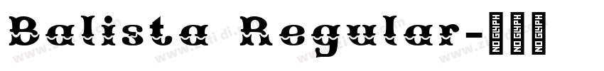 Balista Regular字体转换
